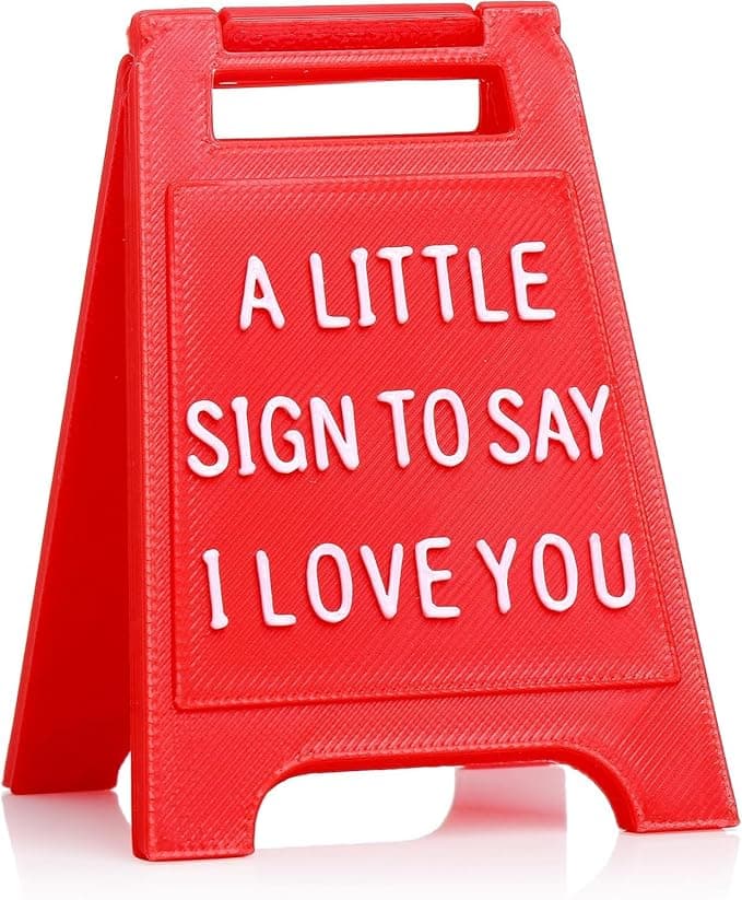 Mini Sign Valentine's Decoration Anniversary Present - Romantic I Love You Sign - Fun Boyfriend - Cute Birthday, Christmas, Wedding Gift for Girlfriend, Wife, Fiancee - Image 1