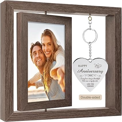 Happy Anniversary Picture Frame Gifts for Women Anniversary Wedding Frames for The Couple Wedding Gifts Anniversary Photo Frame Gift for Him Happy Aniversario Decorations Gift for Wife Girlfriend Her - Image 1